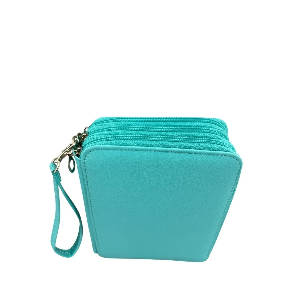 Unbranded teal zippered